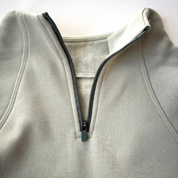 MTA Sport 1/4 Zip Cropped Long Sleeve Top Womens Size Large - Picture 3 of 8